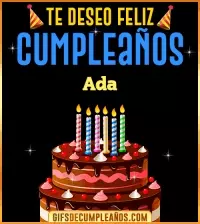 Te deseo Feliz Cumpleaños Ada